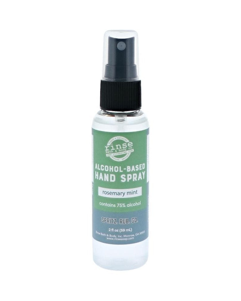 Rosemary Mint Hand Sanitizer Spray — 4:5 product frame, Rinse Bath & Body Co.