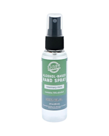 Rosemary Mint Hand Sanitizer Spray — 4:5 product frame, Rinse Bath & Body Co.