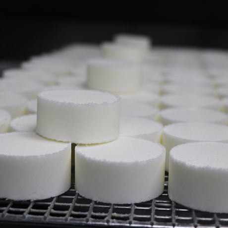 aromatherapy shower steamer in Aller Ease by Rinse Bath & Body - lifestyle shot