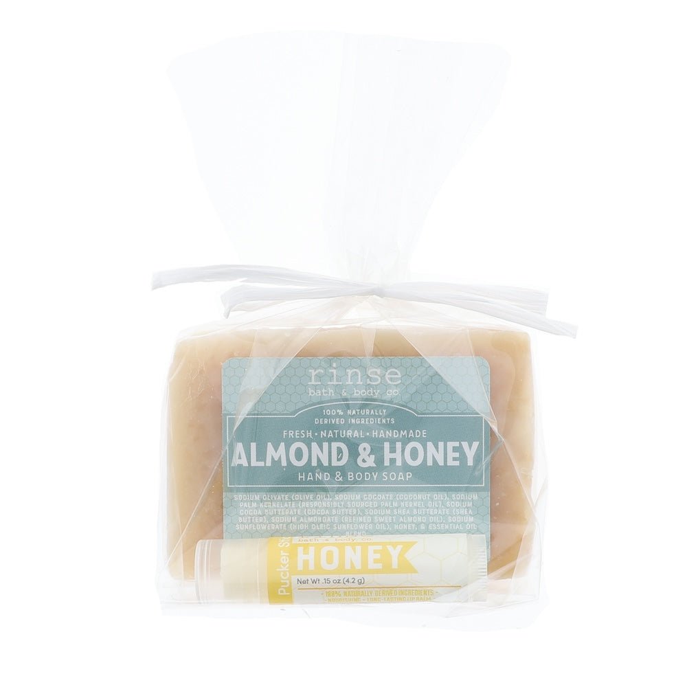 Natural natural bath and body gift set | Almond Honey | Rinse Bath & Body Co.