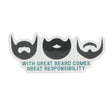 Handmade Beard Sticker - naturally derived