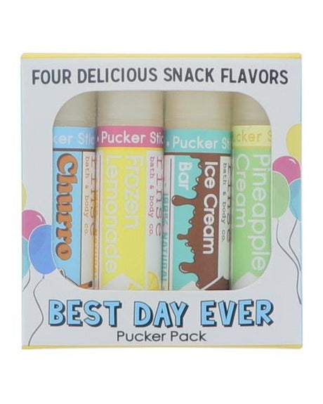 Best Day Ever Lip Balm Gift Set — 4:5 product frame, Rinse Bath & Body Co.