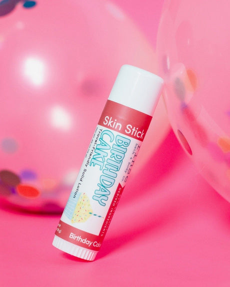 solid lotion stick in Birthday Cake by Rinse Bath & Body - lifestyle shot