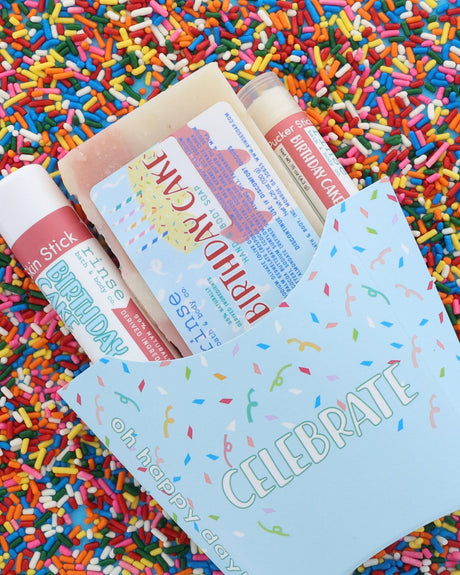 Birthday Cake 3-Piece Fry Bundle gift set by Rinse