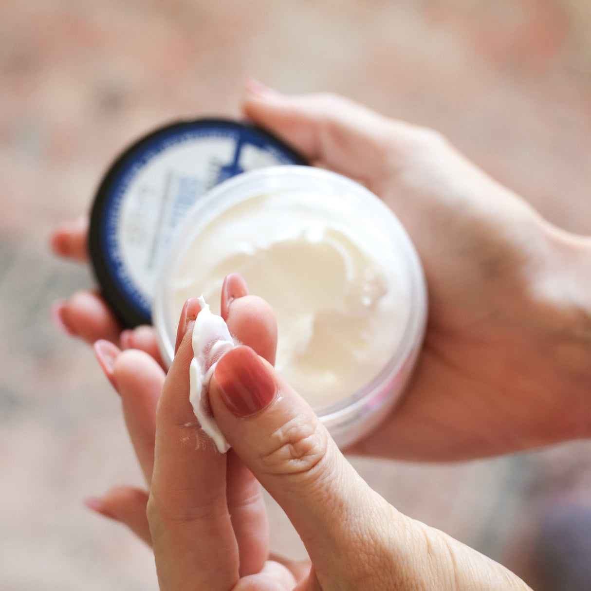 natural body lotion in Blue Citrus by Rinse Bath & Body - detail view