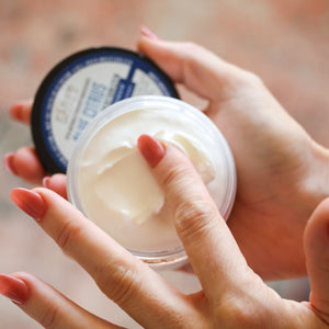 Rinse Blue Citrus natural body lotion - deep hydration without grease - alternate angle