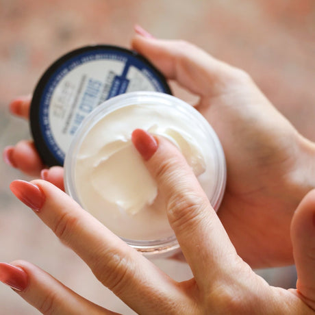 Rinse Blue Citrus natural body lotion - deep hydration without grease - alternate angle