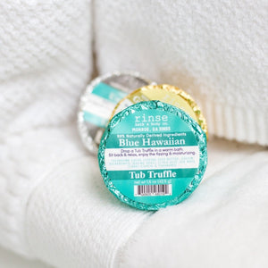 bath bomb in Blue Hawaiian by Rinse Bath & Body - lifestyle shot