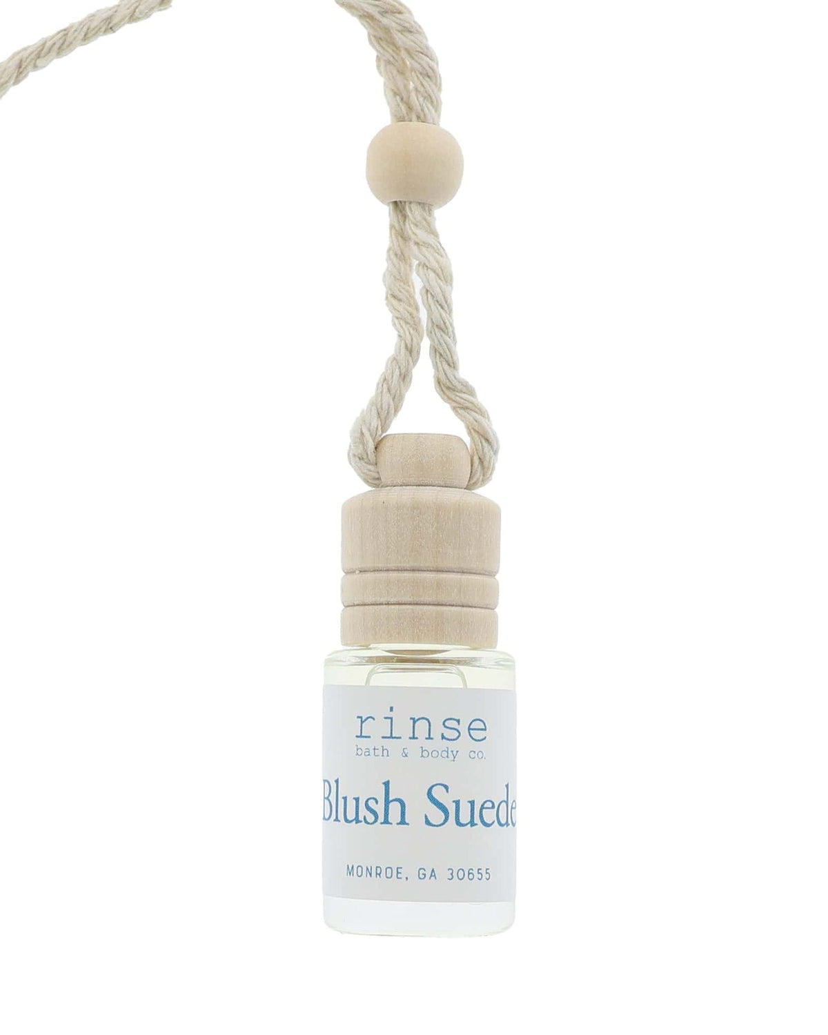 Handmade Blush Suede natural car air freshener - naturally derived