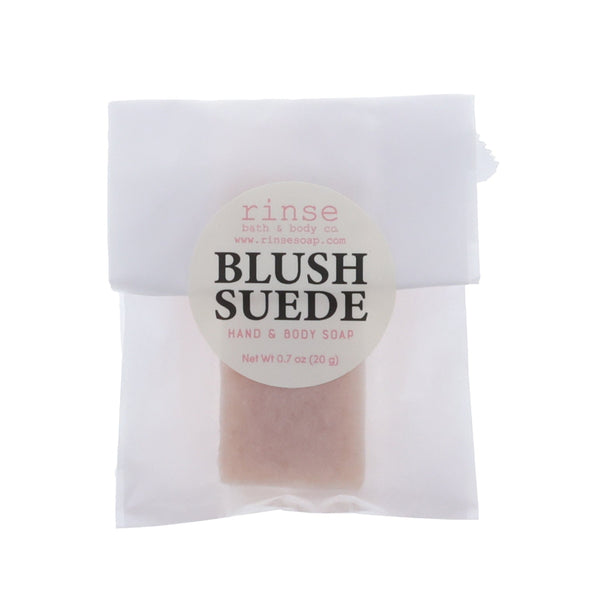 Blush Suede Soap Slice - Rinse Bath & Body