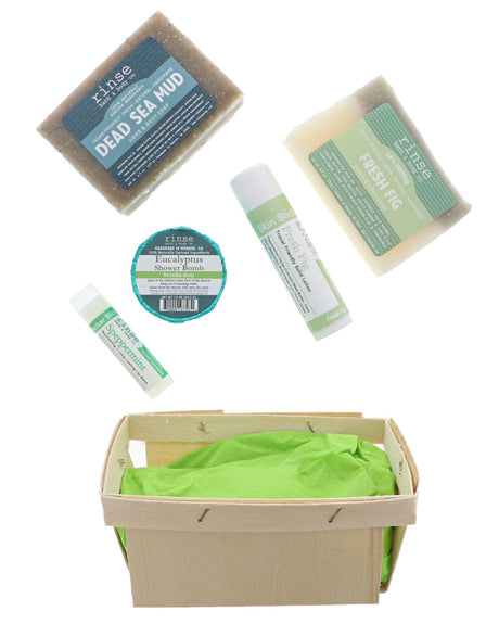 natural bath and body gift set in Pamper by Rinse Bath & Body - alternate angle
