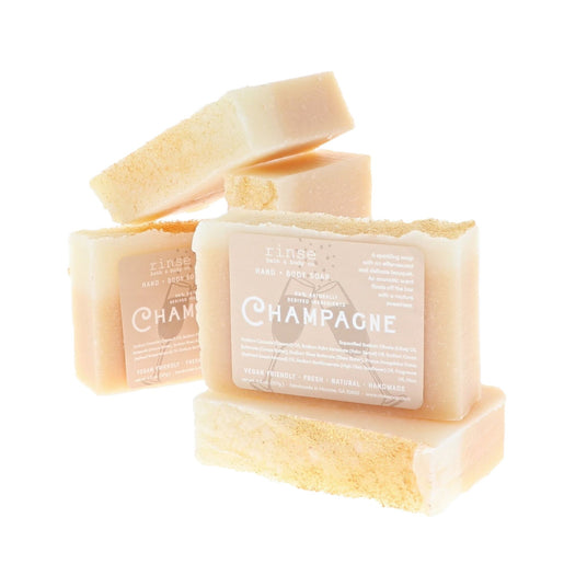Natural handmade natural bar soap | Champagne | Rinse Bath & Body Co.