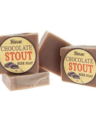 handmade natural bar soap in Chocolate Stout by Rinse Bath & Body