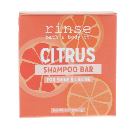 Citrus natural shampoo bar from Rinse - eco-friendly hair care