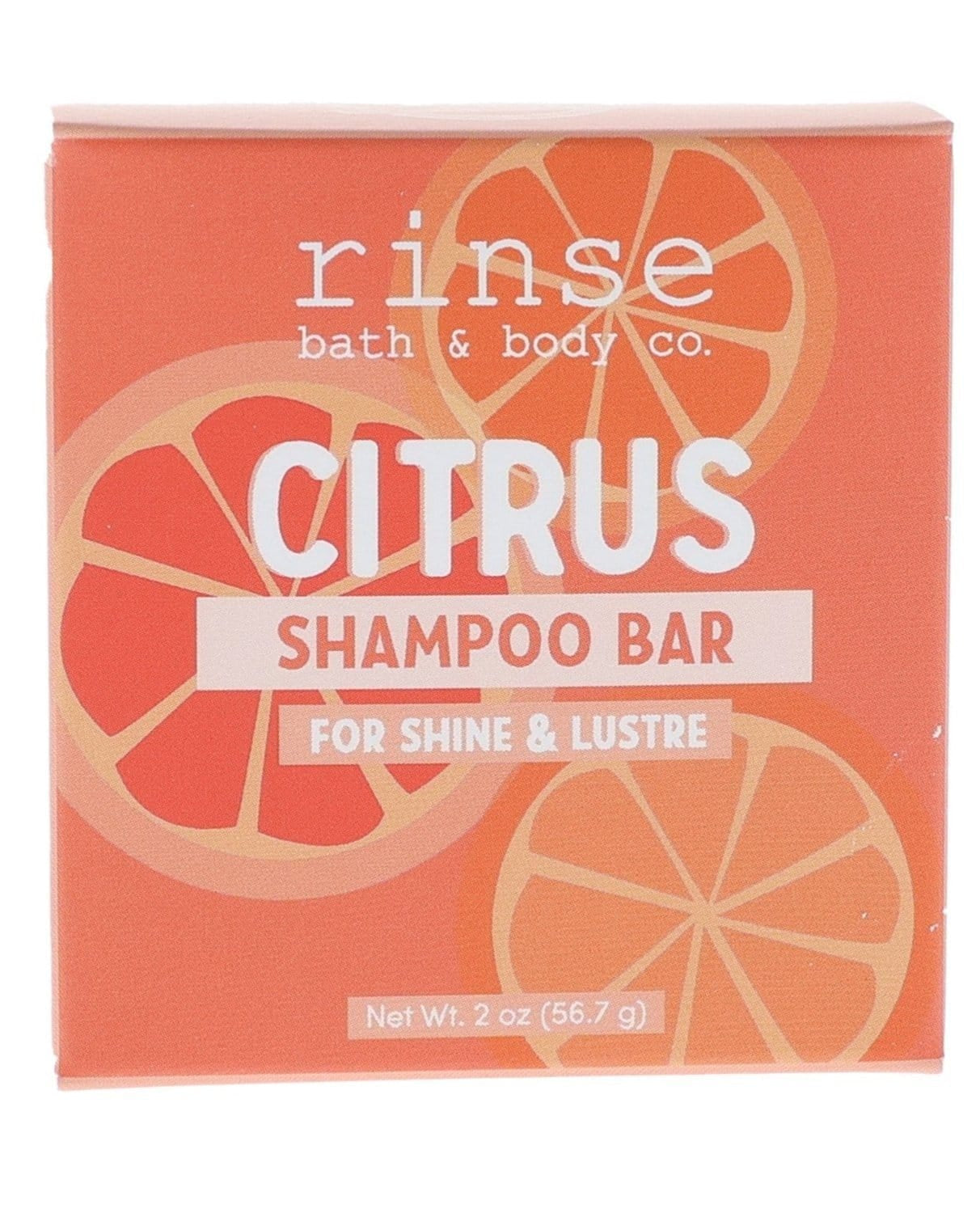 Citrus natural shampoo bar from Rinse - eco-friendly hair care