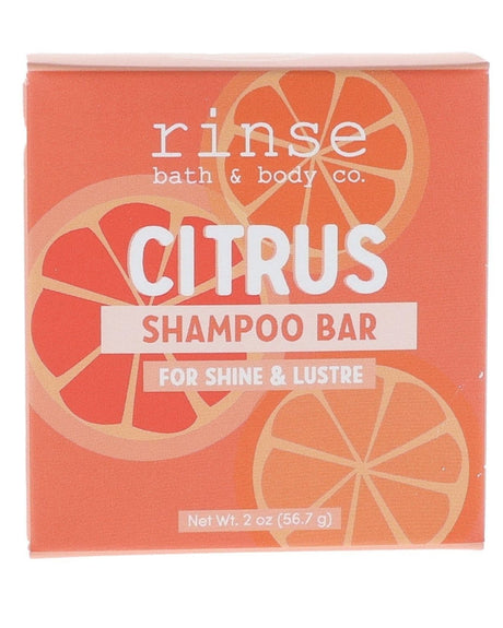 Citrus natural shampoo bar from Rinse - eco-friendly hair care
