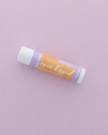 Coco Kissed solid lotion stick from Rinse - concentrated moisture bar - lifestyle shot