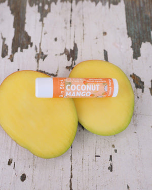 solid lotion stick in Coconut Mango by Rinse Bath & Body - lifestyle shot