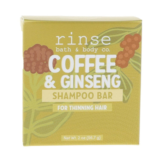 Rinse Coffee Ginseng natural shampoo bar - sulfate-free cleansing
