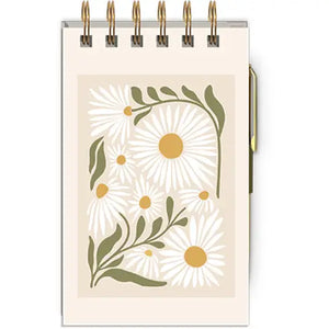 Rinse Spiral Notepad with Pen Flower Market - handmade natural product