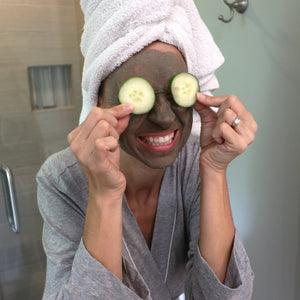 Natural natural face mask | Dead Sea Mud 8 Oz | Rinse Bath & Body Co. - alternate angle