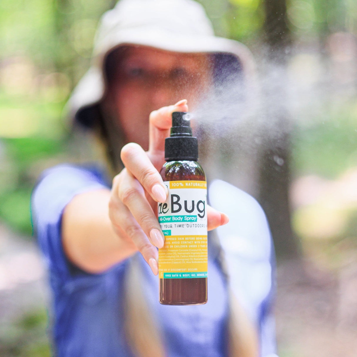 Handmade Natural Bug Repellent Spray natural body spray - naturally derived - alternate angle