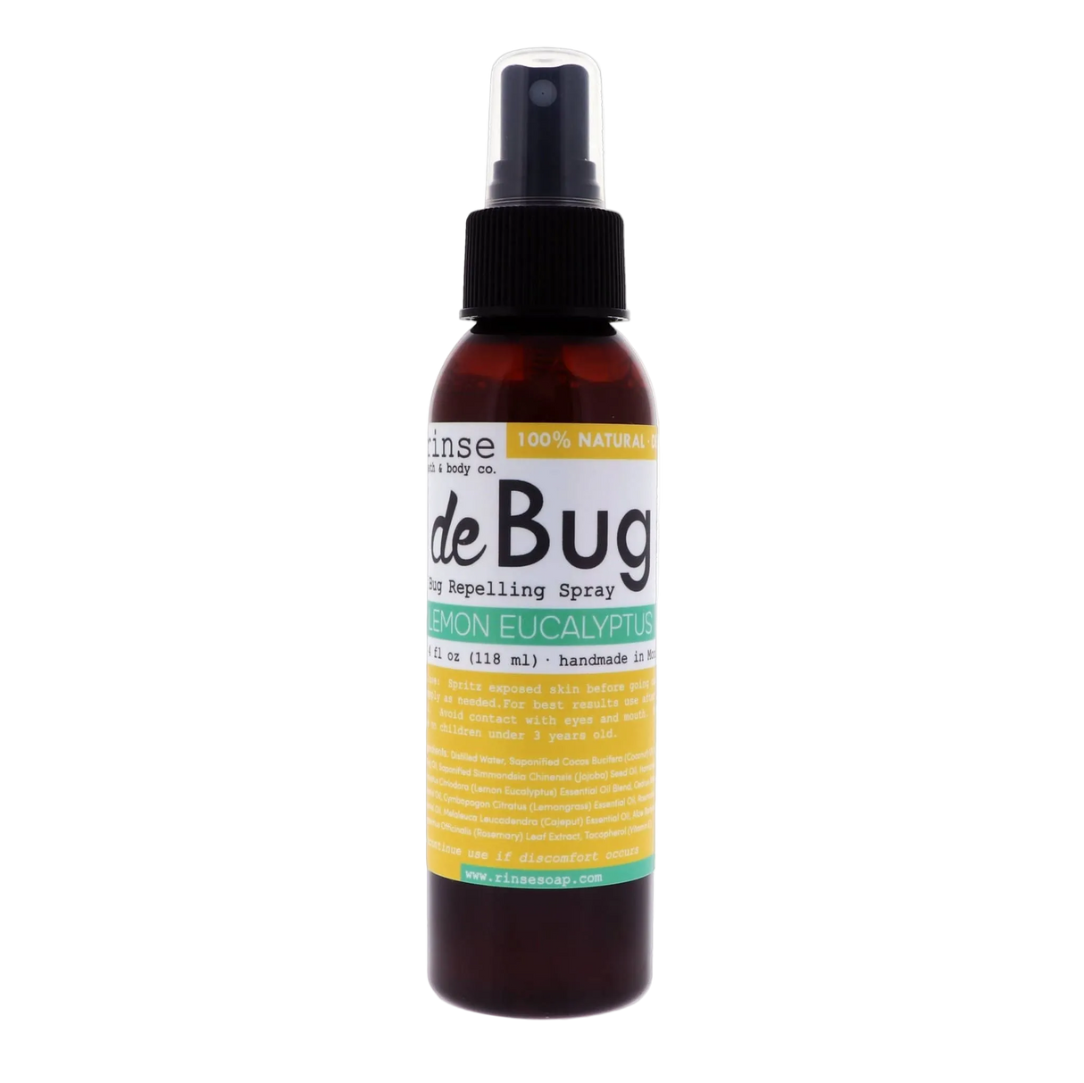 Natural Bug Repellent Spray (DeBug) | DEET-Free | Rinse