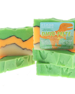 Rinse Dinomite handmade natural bar soap - moisturizing and gentle