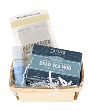 Handmade Dry Skin natural bath and body gift set - naturally derived