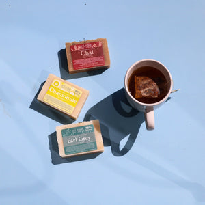 Natural handmade natural bar soap | Earl Grey Tea | Rinse Bath & Body Co. - alternate angle