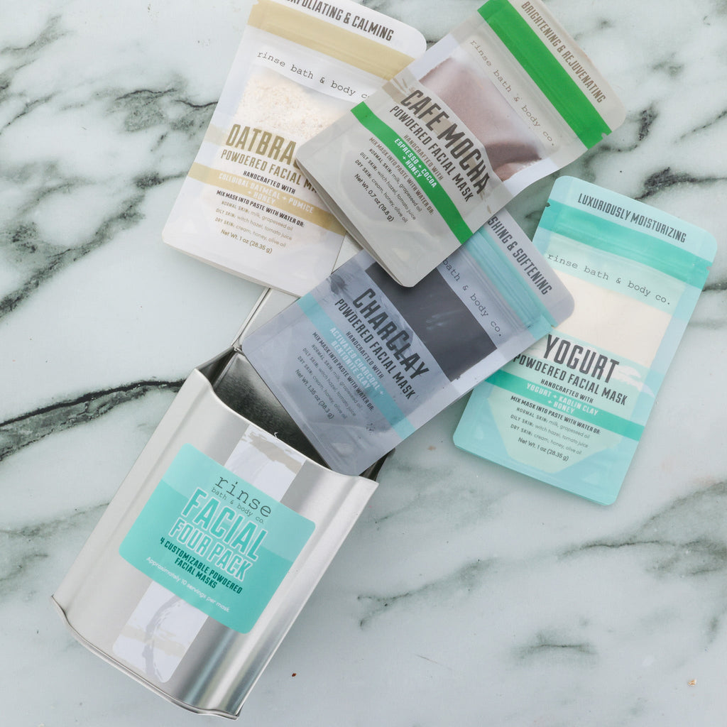 Facial Mask 4 Pack - Rinse Bath & Body