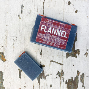 Rinse Flannel natural bath & body product - handmade with care - detail view