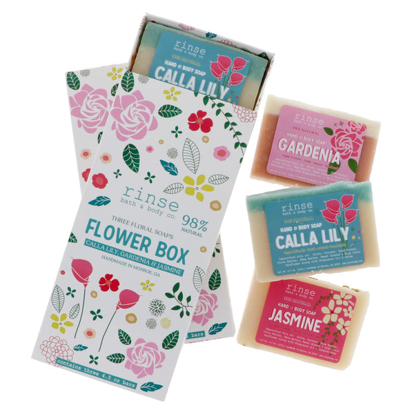 Flower Box Soaps (3 bars) - Rinse Bath & Body