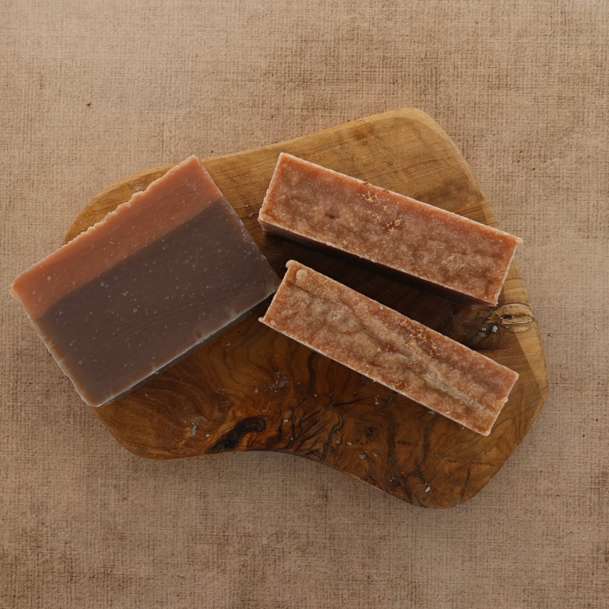 Handmade Frankincense Myrrh handmade natural bar soap - naturally derived - alternate angle
