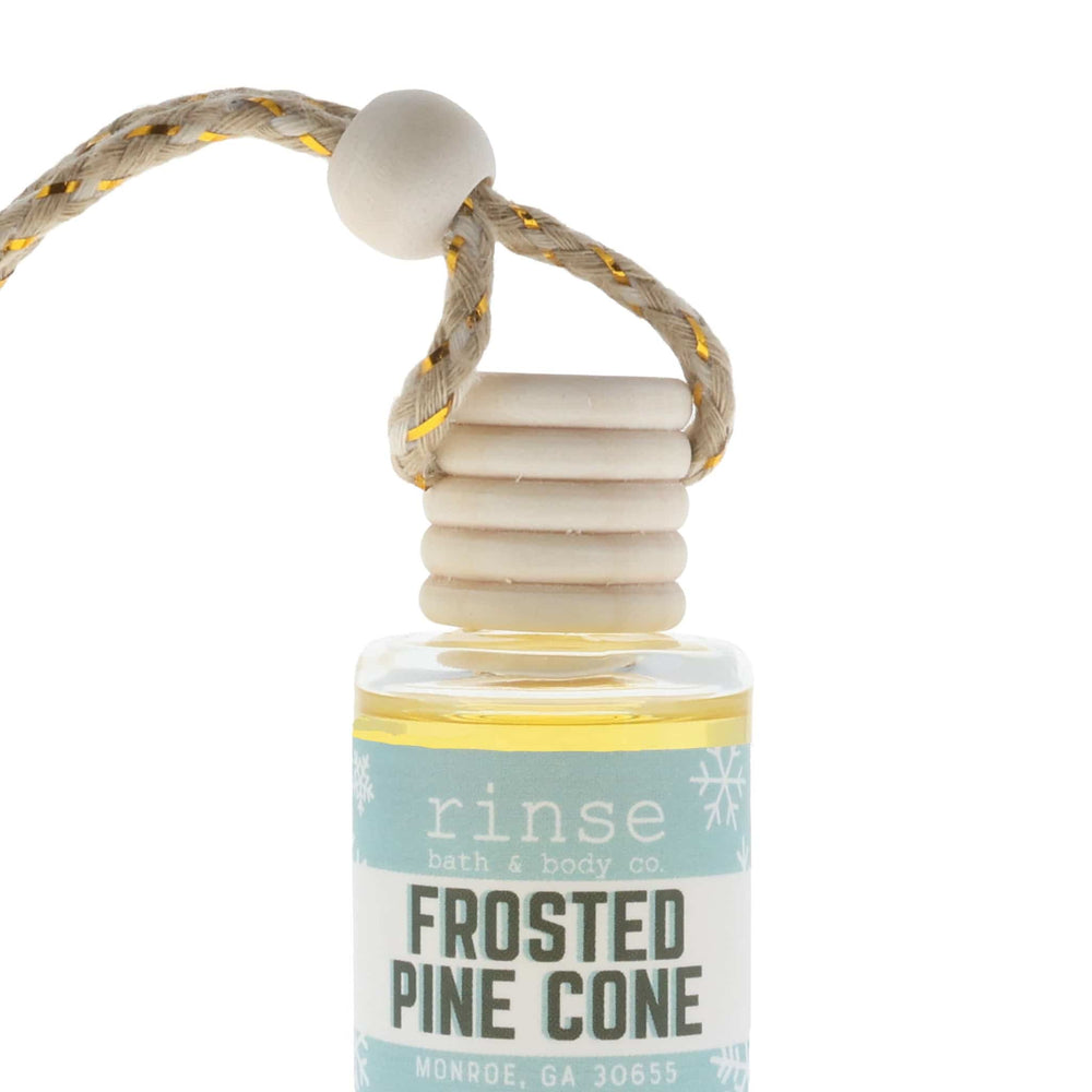 Natural natural car air freshener | Frosted Pine Cone | Rinse Bath & Body Co.