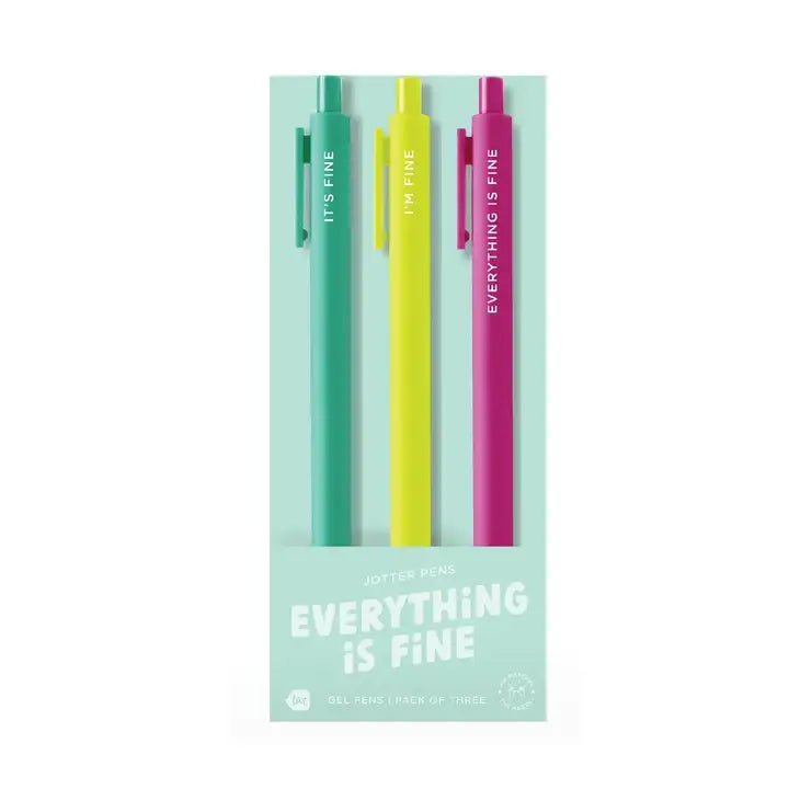 Rinse Jotter Sets - 3 Pack - Everything Is Fine - handmade with care