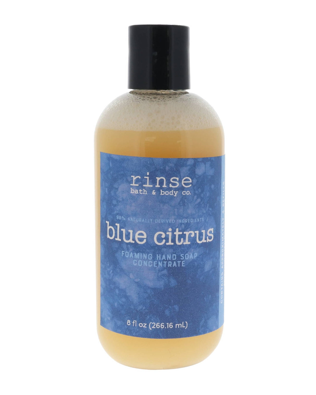 Blue Citrus natural foaming hand soap from Rinse - handmade in Georgia