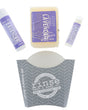 Lavender fry gift box with soap, skin stick, and pucker stick — a calm ready-to-give set