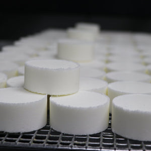 aromatherapy shower steamer in Lavender by Rinse Bath & Body - lifestyle shot