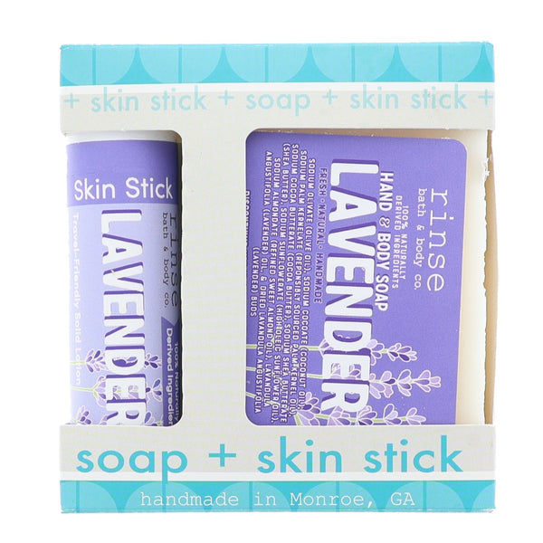 Lavender Soap + Skin Stick Box - Rinse Bath & Body