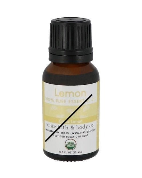 Lemon Essential Oil — 4:5 product frame, Rinse Bath & Body Co.