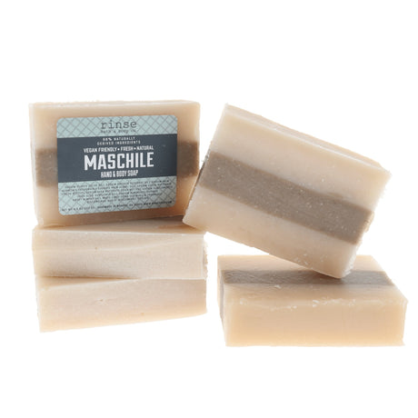 Rinse Maschile handmade natural bar soap - moisturizing and gentle