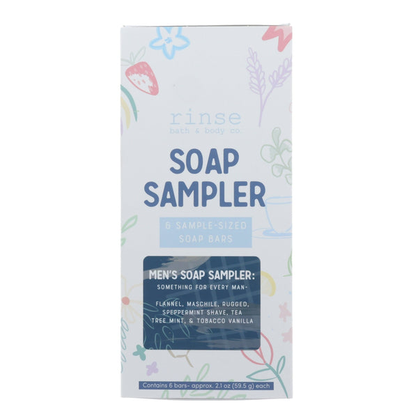 Men's Soap Sampler Box (6 half bars) - Rinse Bath & Body