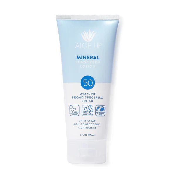 Mineral SPF50 Lotion - Aloe Up Sun - Rinse Bath & Body