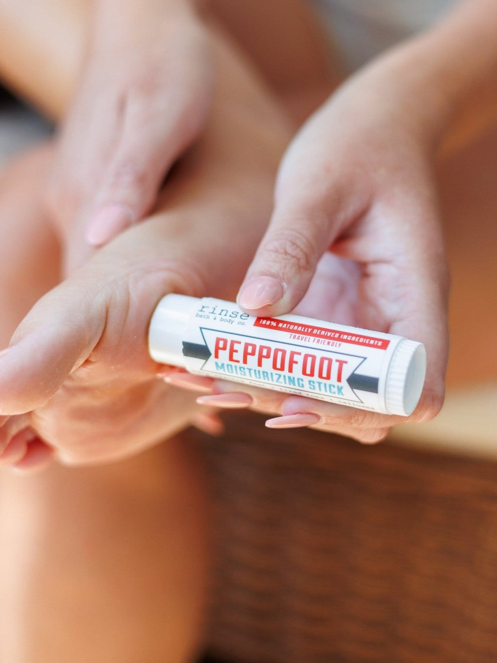 Mini Peppermint Foot Balm — 4:5 product frame, Rinse Bath & Body Co.