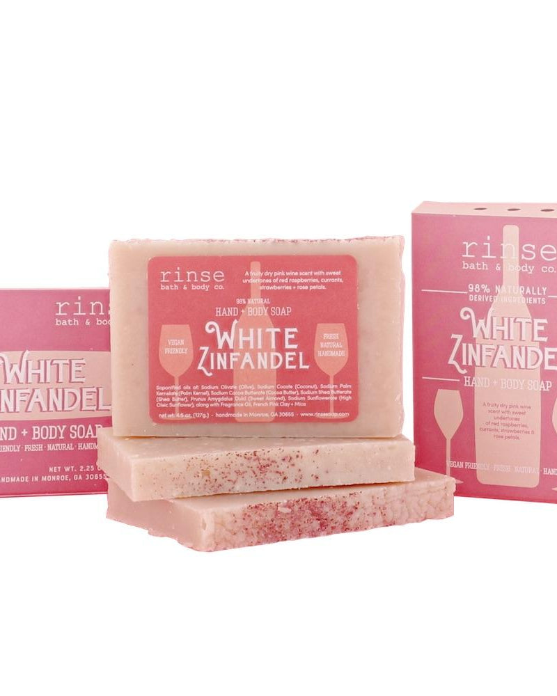 White Zinfandel handmade natural bar soap from Rinse - paraben-free since 2003