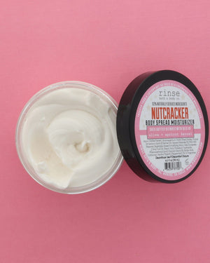 Handmade Nutcracker natural body lotion - naturally derived - alternate angle