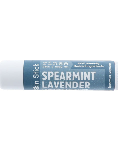 Natural solid lotion stick | Spearmint Lavender | Rinse Bath & Body Co.