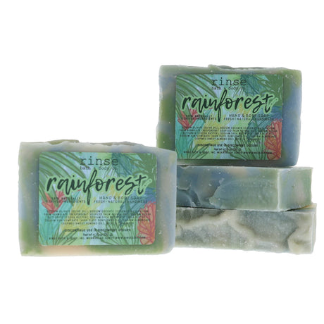 Natural handmade natural bar soap | Rainforest | Rinse Bath & Body Co.
