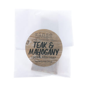 Rinse Teak Mahogany natural bath & body product - handmade with care